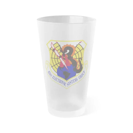 851st Electronic Systems Group (U.S. Air Force) Frosted Pint Glass 16oz 16oz Frosted - Go Mug Yourself