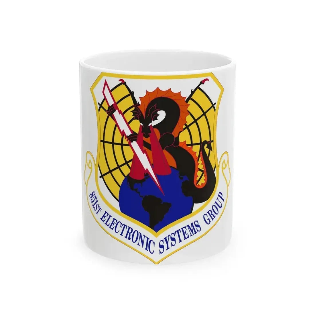 851st Electronic Systems Group (U.S. Air Force) White Coffee Mug 11oz - Go Mug Yourself