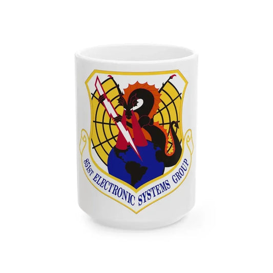 851st Electronic Systems Group (U.S. Air Force) White Coffee Mug 15oz - Go Mug Yourself