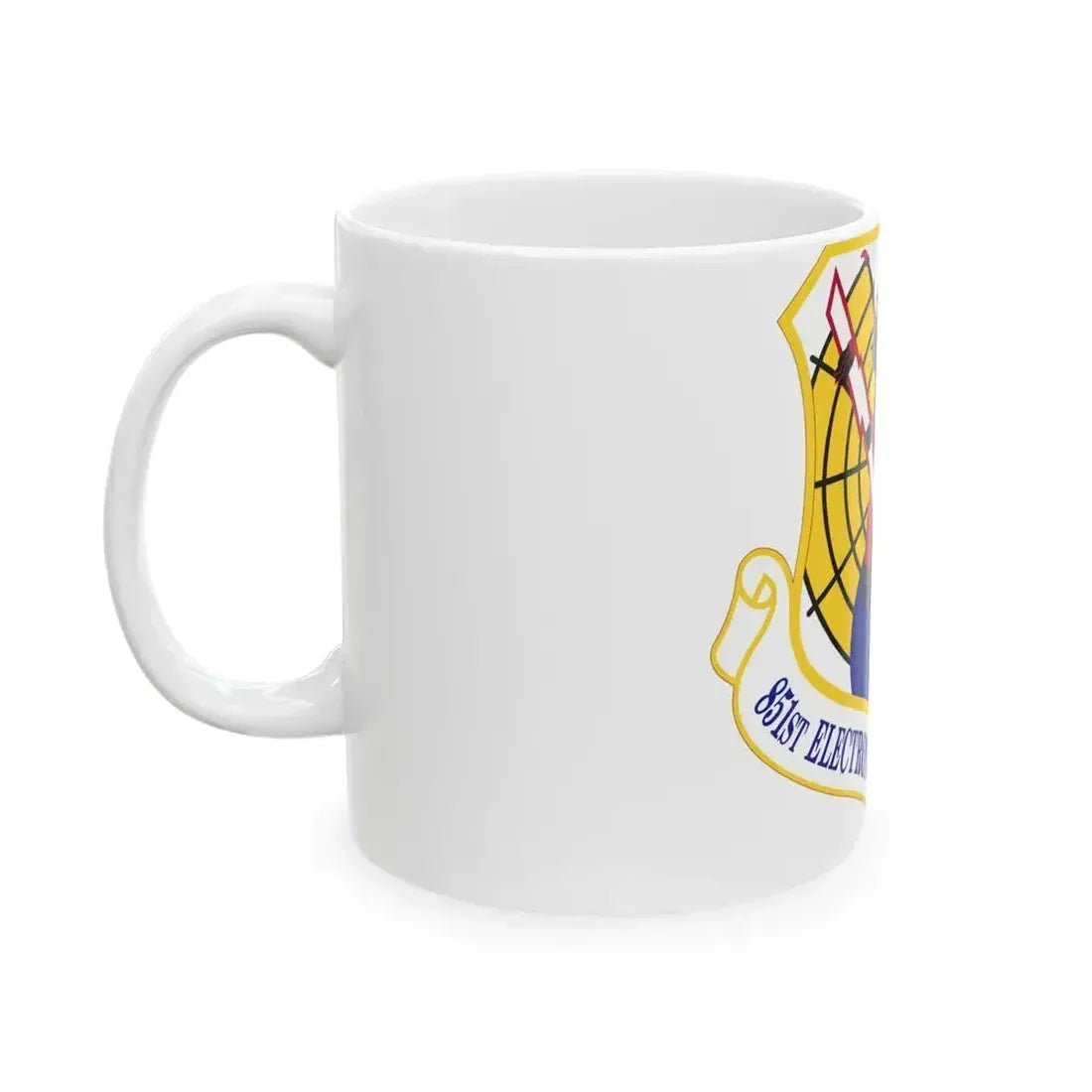 851st Electronic Systems Group (U.S. Air Force) White Coffee Mug - Go Mug Yourself