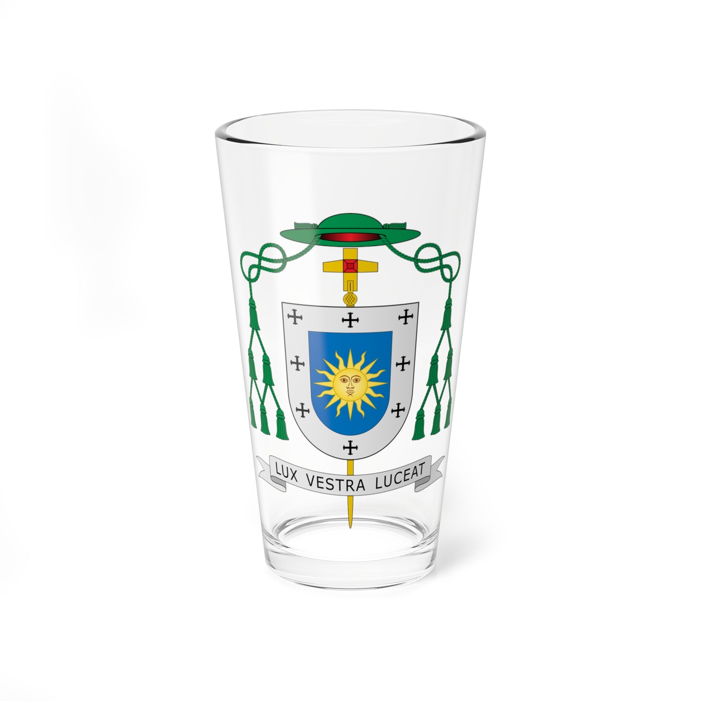 Escudo de Francisco de Assis Dantas de Lucena (Spain) (Coat of Arms) Pint Glass 16oz