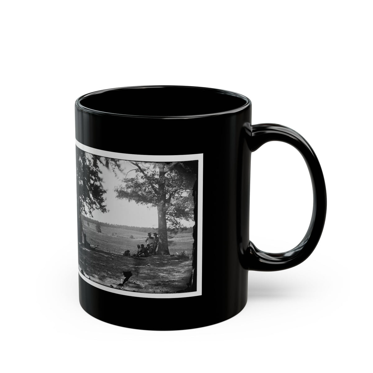 Cedar Mountain, Va. Battlefield Viewed From The West (U.S. Civil War) Black Coffee Mug