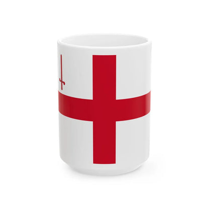 Flag of City of London UK - White Coffee Mug-15oz-Go Mug Yourself