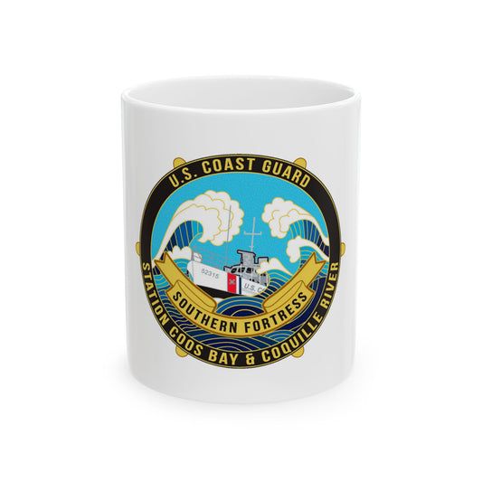 USCG Station Coos Bay (U.S. Coast Guard) White Coffee Mug