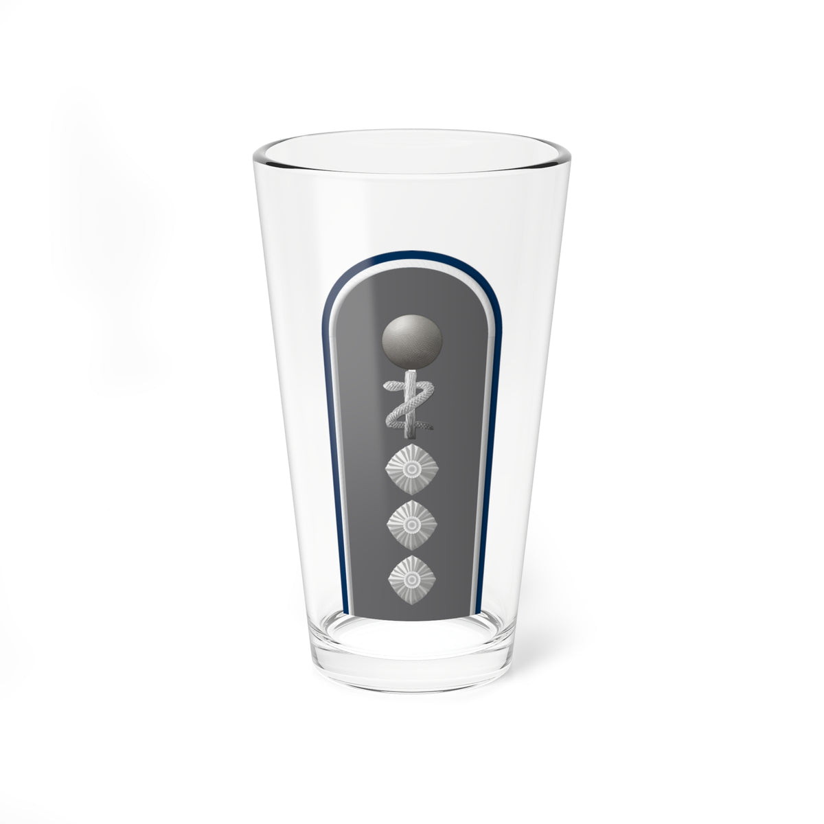 HD H 43c Stabsarzt San ZM L (Germany) (Military Rank) Pint Glass 16oz