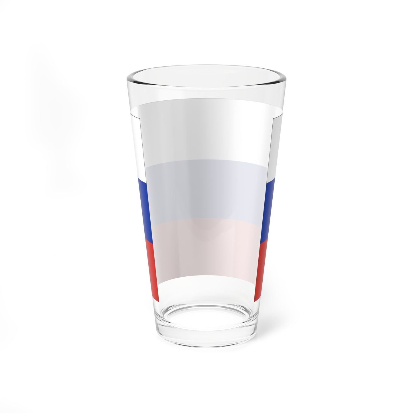 Flag of Russia with border (Russia) Pint Glass 16oz