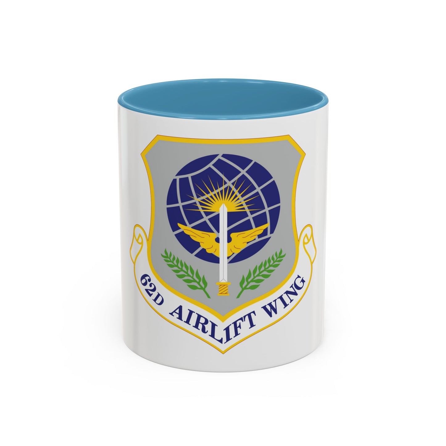 62d Airlift Wing (U.S. Air Force) Accent Coffee Mug