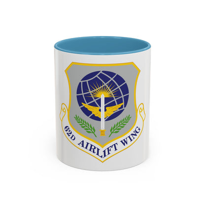 62d Airlift Wing (U.S. Air Force) Accent Coffee Mug