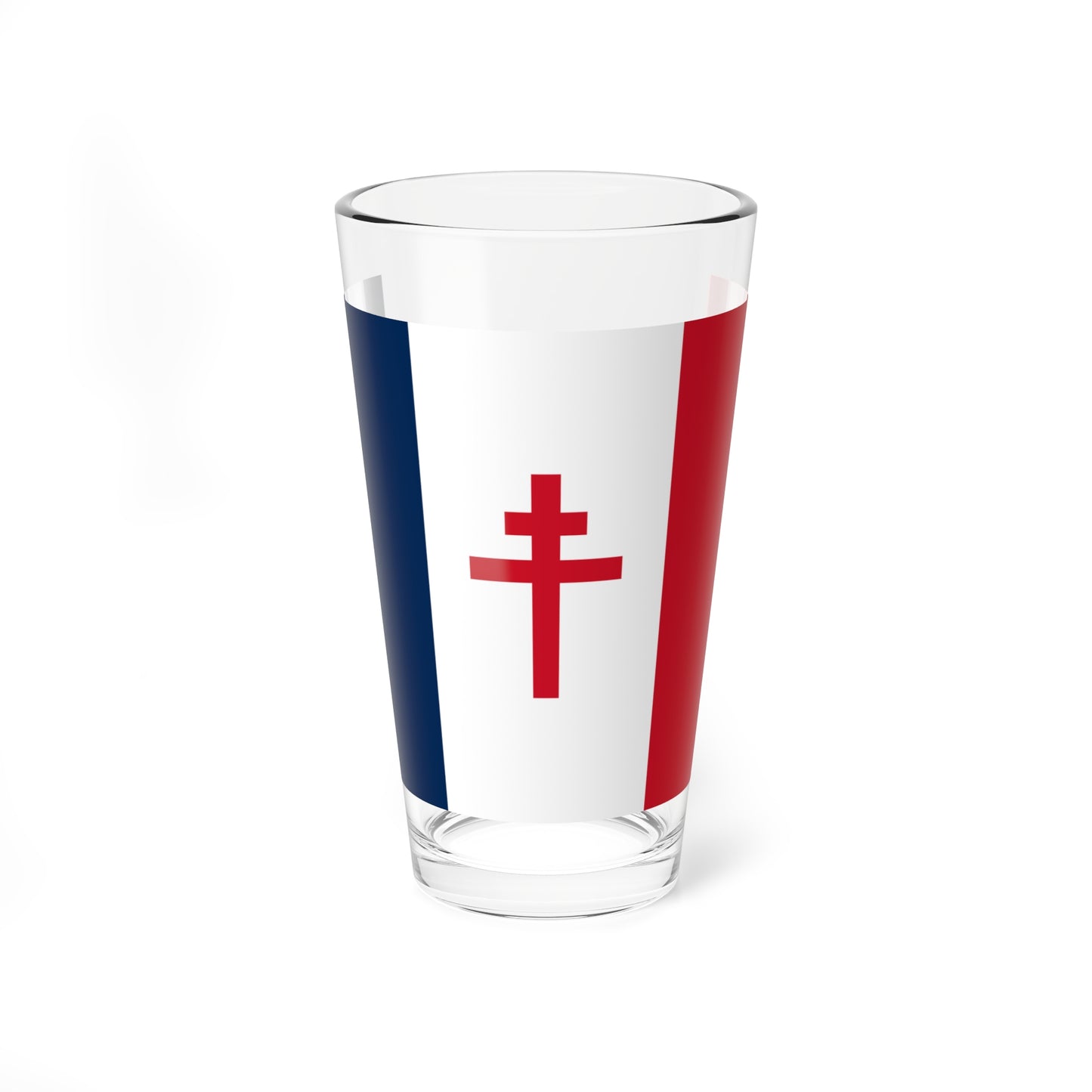 Flag of Free France 1940-1944 (Belgium) Pint Glass 16oz