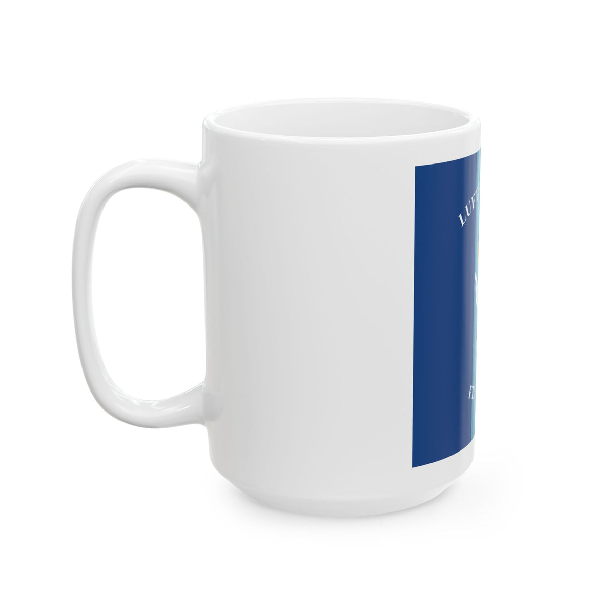 Standard of the Royal Norwegian Air Force Flight School (Norway) White Coffee Mug