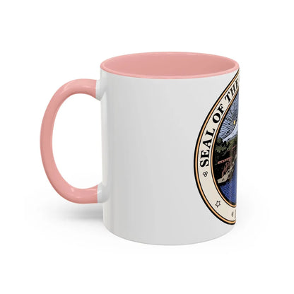 Seal of Tacoma WA - Accent Coffee Mug-Go Mug Yourself