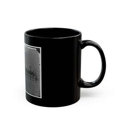 Washington, D.C. Noncommissioned Officers Of Company H, 10th Veteran Reserve Corps, At Washington Circle (U.S. Civil War) Black Coffee Mug