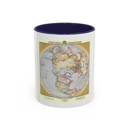 Northern Hemisphere (1946) (Map) Accent Coffee Mug