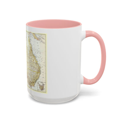 Australia (1948) (Map) Accent Coffee Mug