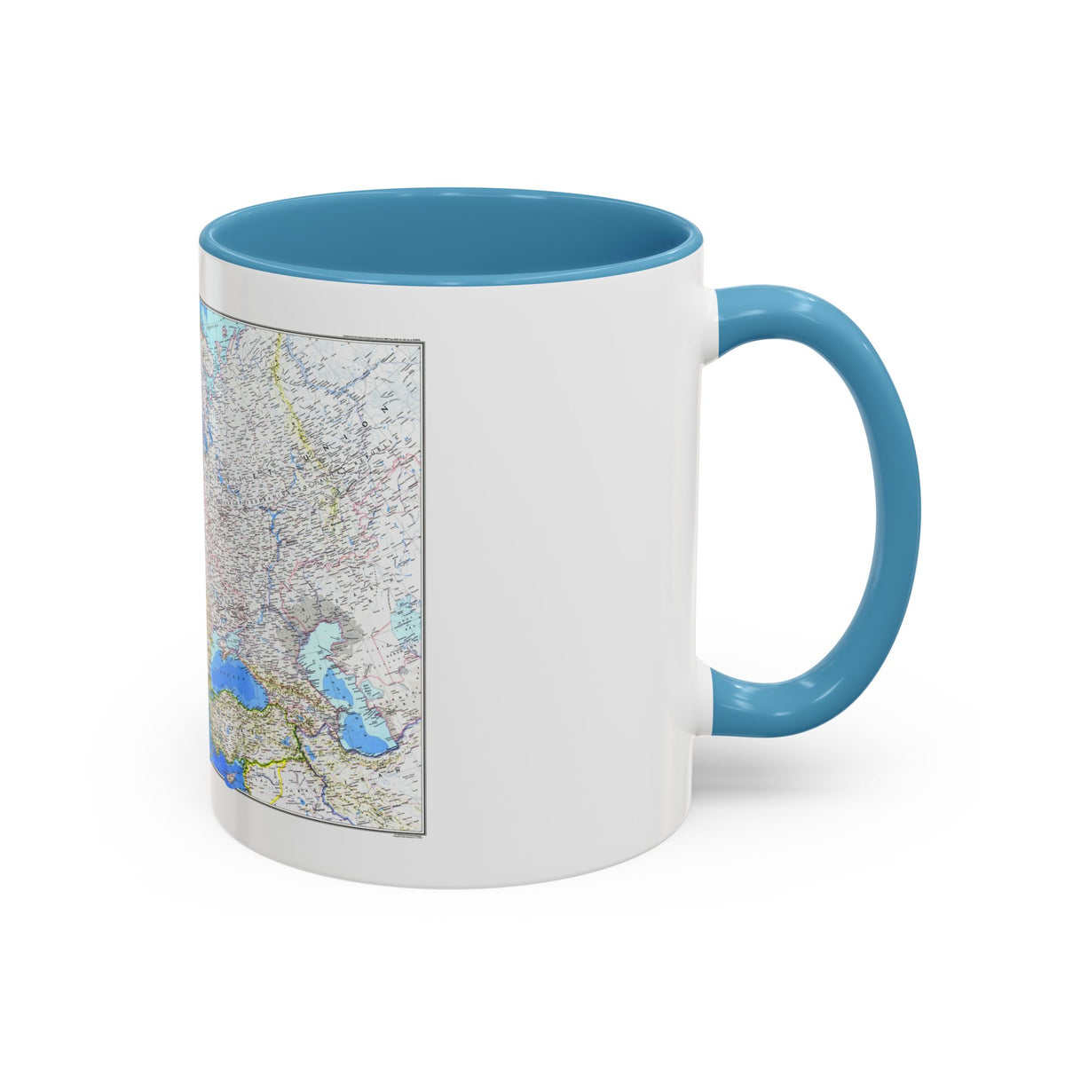 Europe (1983) (Map) Accent Coffee Mug