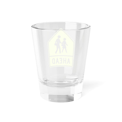 MUTCD-CA SW24-3 (California) (Road Sign) Shot Glass 1.5oz