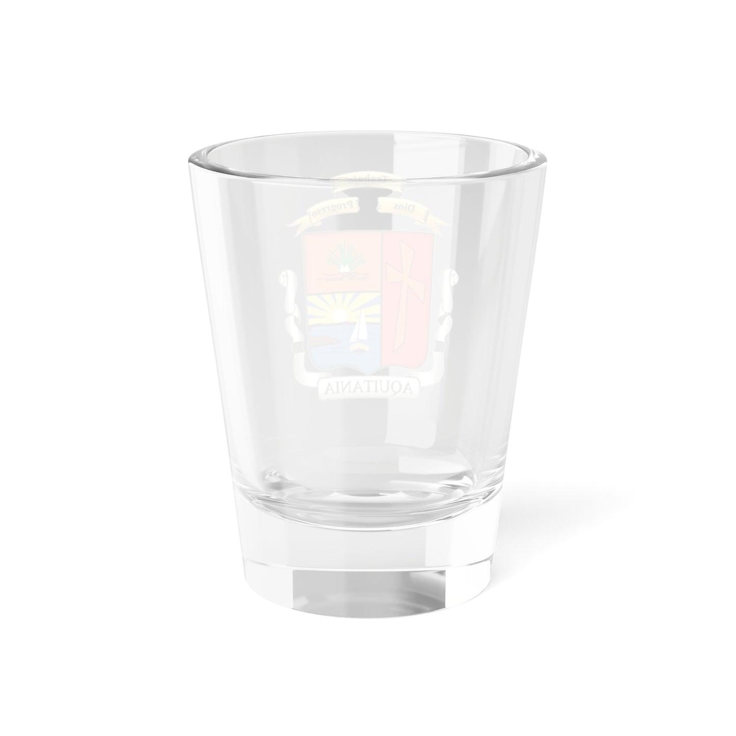 Escudo oficial de Aquitania Boyacá (Colombia) (Coat of Arms) Shot Glass 1.5oz