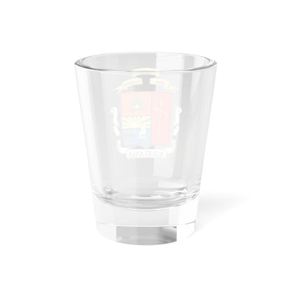 Escudo oficial de Aquitania Boyacá (Colombia) (Coat of Arms) Shot Glass 1.5oz