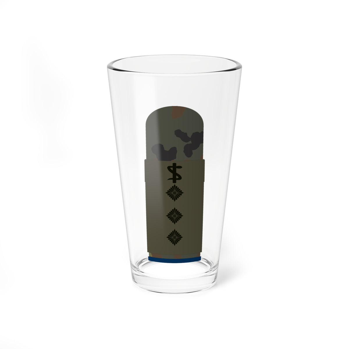 HA OS5 43c Stabsarzt San ZM R (Military Rank) Pint Glass 16oz