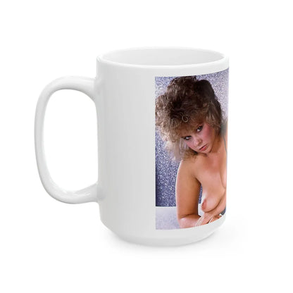 Linda Blair #233 - Partially Topless (Vintage Female Icon) White Coffee Mug-Go Mug Yourself