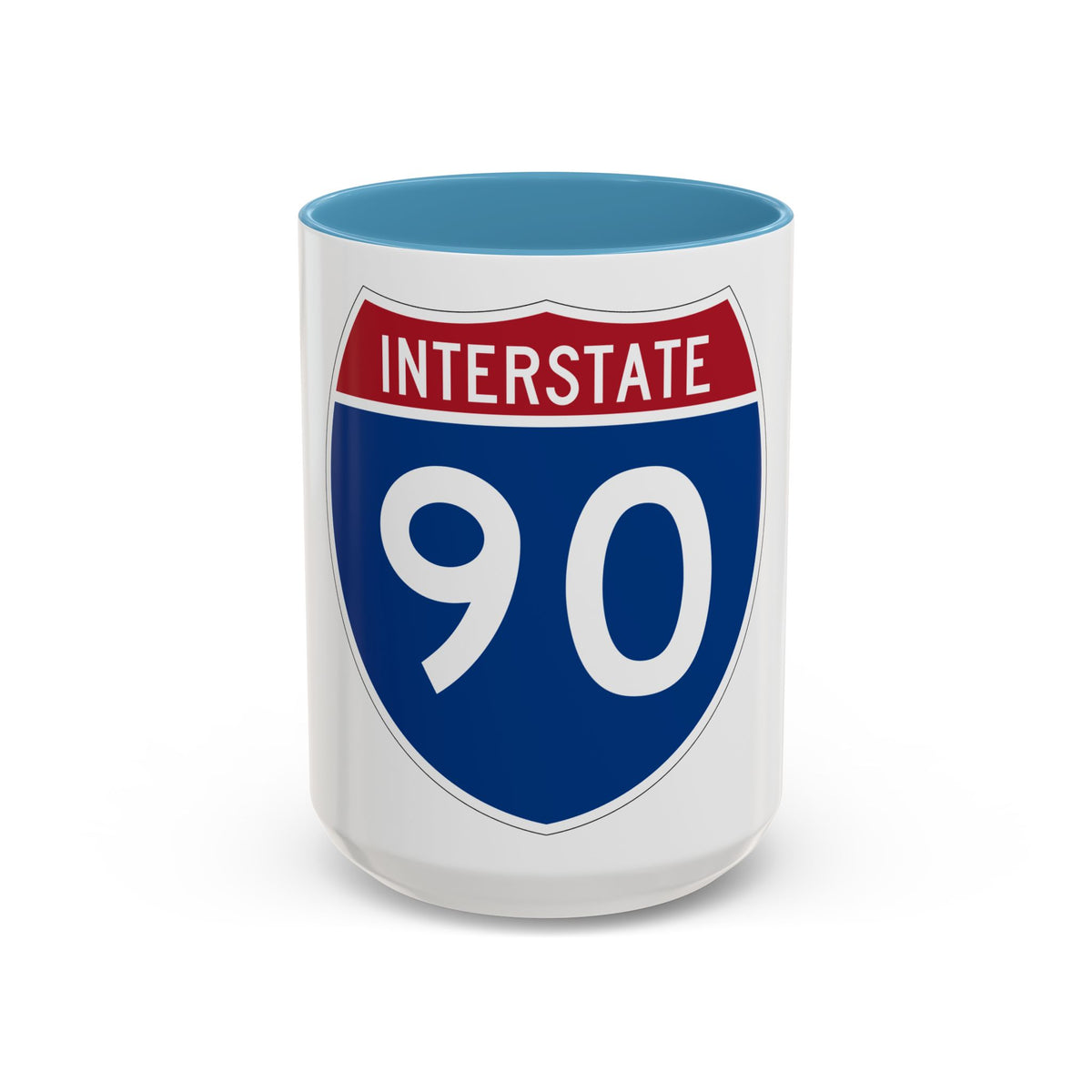 Interstate 90 (U.S. Highways) Accent Coffee Mug