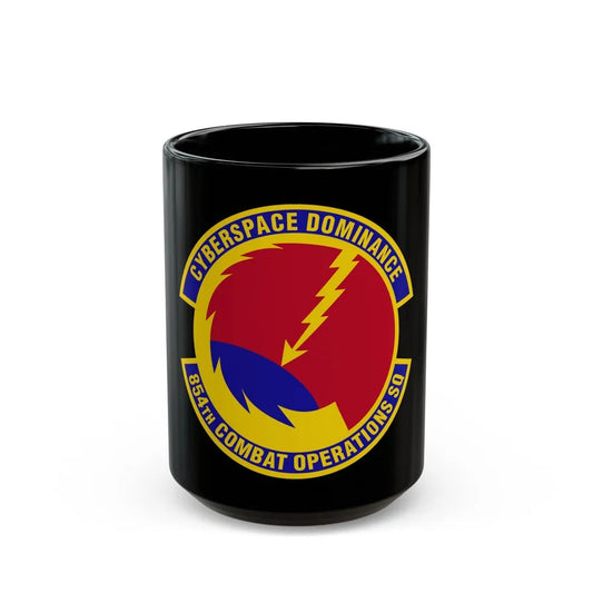 854 Combat Operations Squadron AFRC (U.S. Air Force) Black Coffee Mug-15oz-Go Mug Yourself