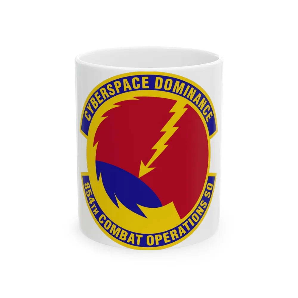 854 Combat Operations Squadron AFRC (U.S. Air Force) White Coffee Mug-11oz-Go Mug Yourself