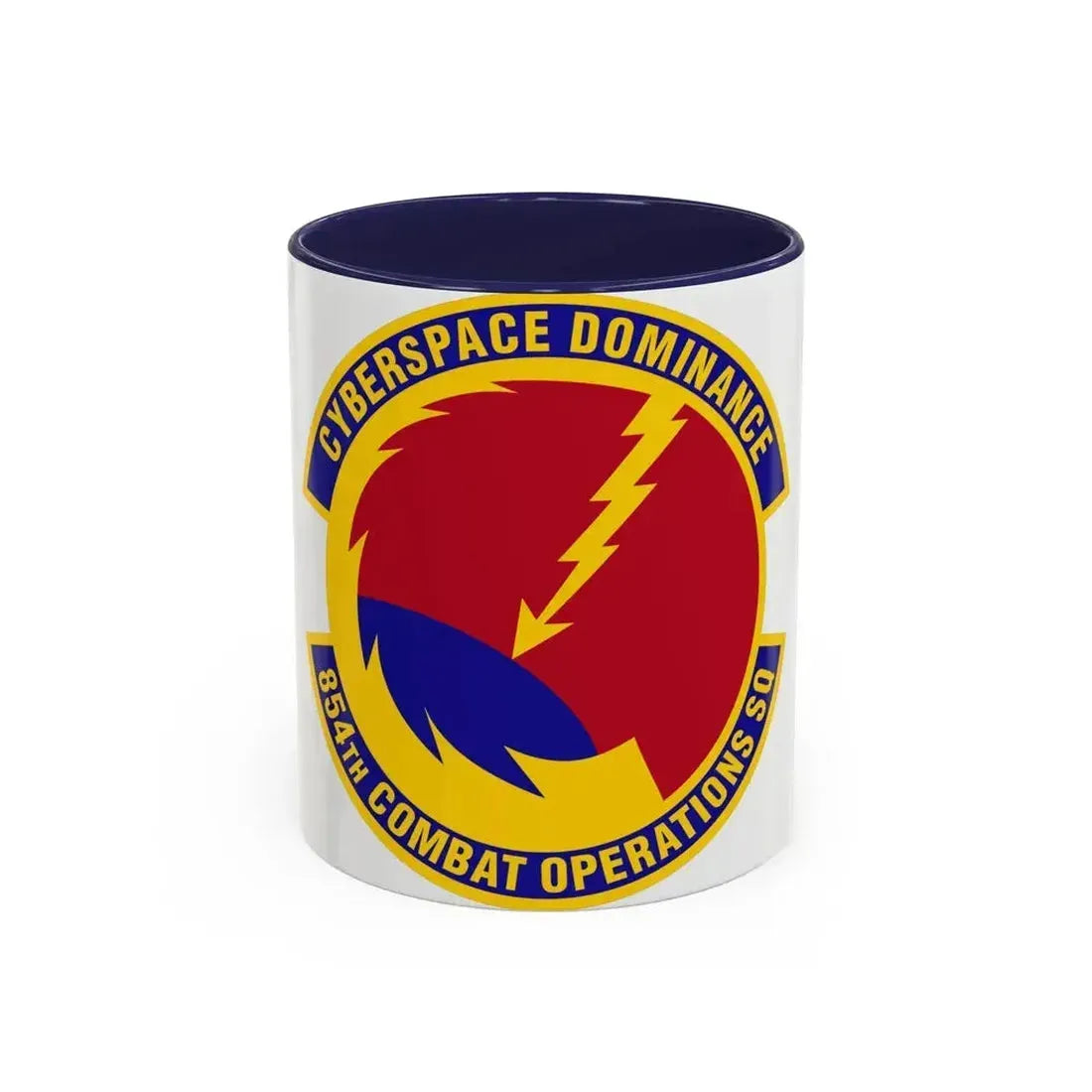 854 Combat Operations Squadron AFRC (U.S. Air Force) Accent Coffee Mug 11oz Navy - Go Mug Yourself