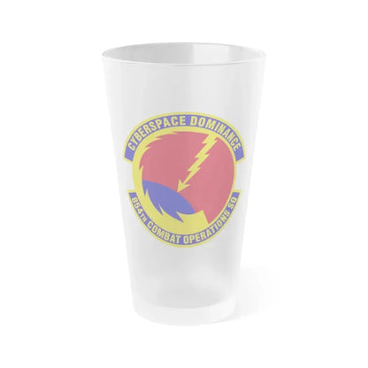854 Combat Operations Squadron AFRC (U.S. Air Force) Frosted Pint Glass 16oz 16oz Frosted - Go Mug Yourself