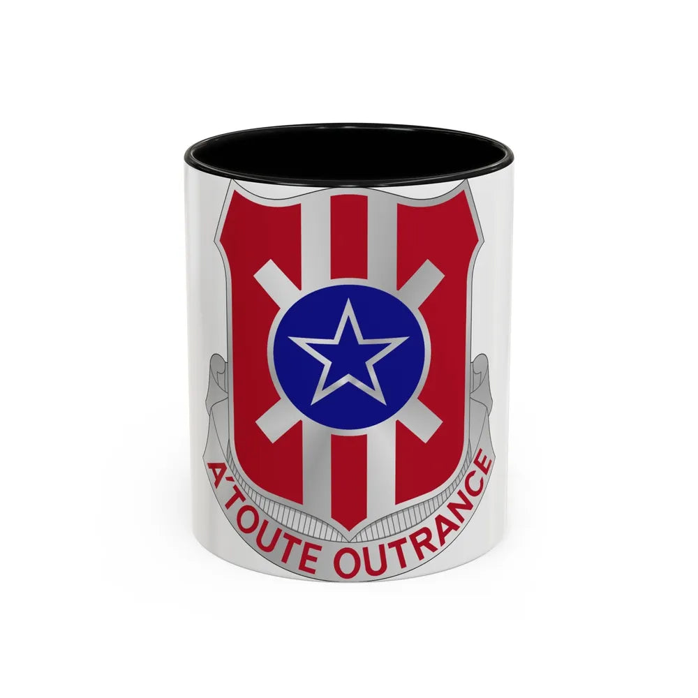 854 Engineer Battalion (U.S. Army) Accent Coffee Mug-11oz-Black-Go Mug Yourself