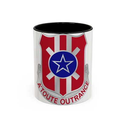 854 Engineer Battalion (U.S. Army) Accent Coffee Mug 11oz Black - Go Mug Yourself