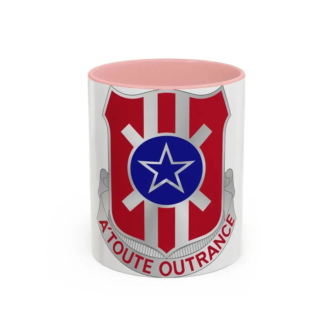 854 Engineer Battalion (U.S. Army) Accent Coffee Mug 11oz Pink - Go Mug Yourself