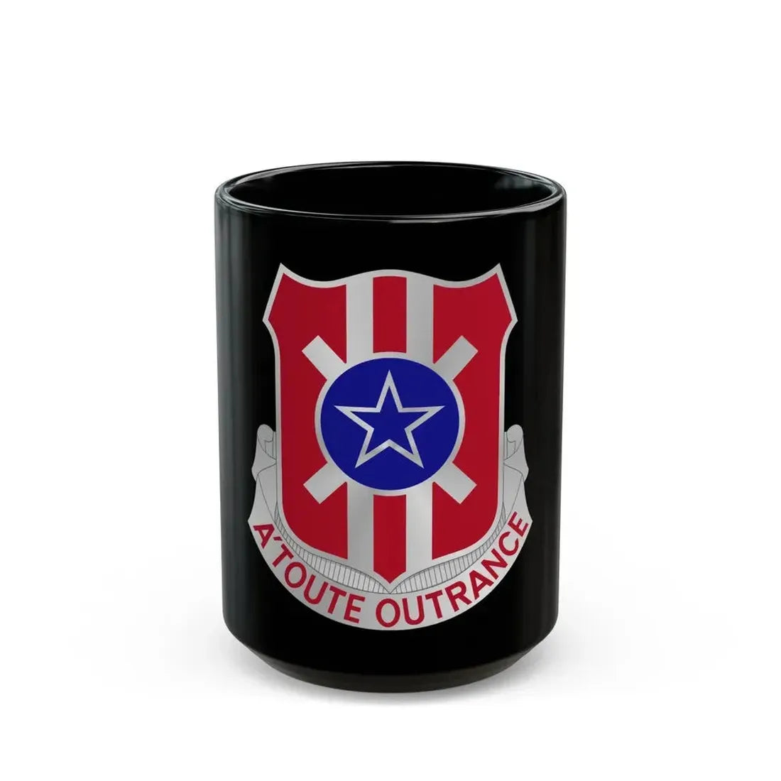 854 Engineer Battalion (U.S. Army) Black Coffee Mug 15oz - Go Mug Yourself