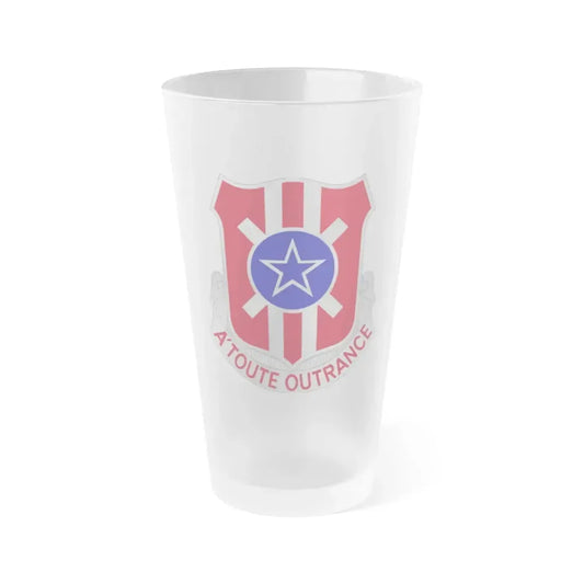 854 Engineer Battalion (U.S. Army) Frosted Pint Glass 16oz Default Title - Go Mug Yourself
