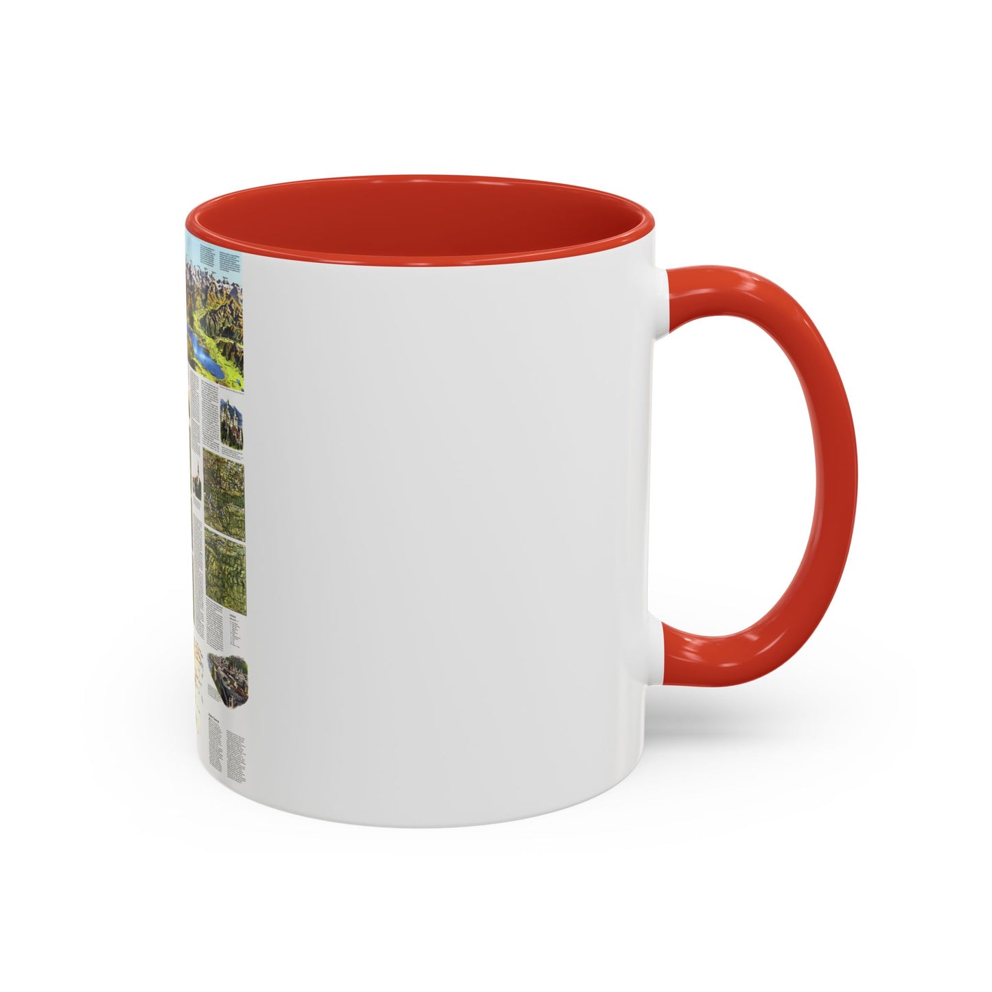 Tasse à café décorative Alpes, Les - Carte du voyageur (1985) (Carte)