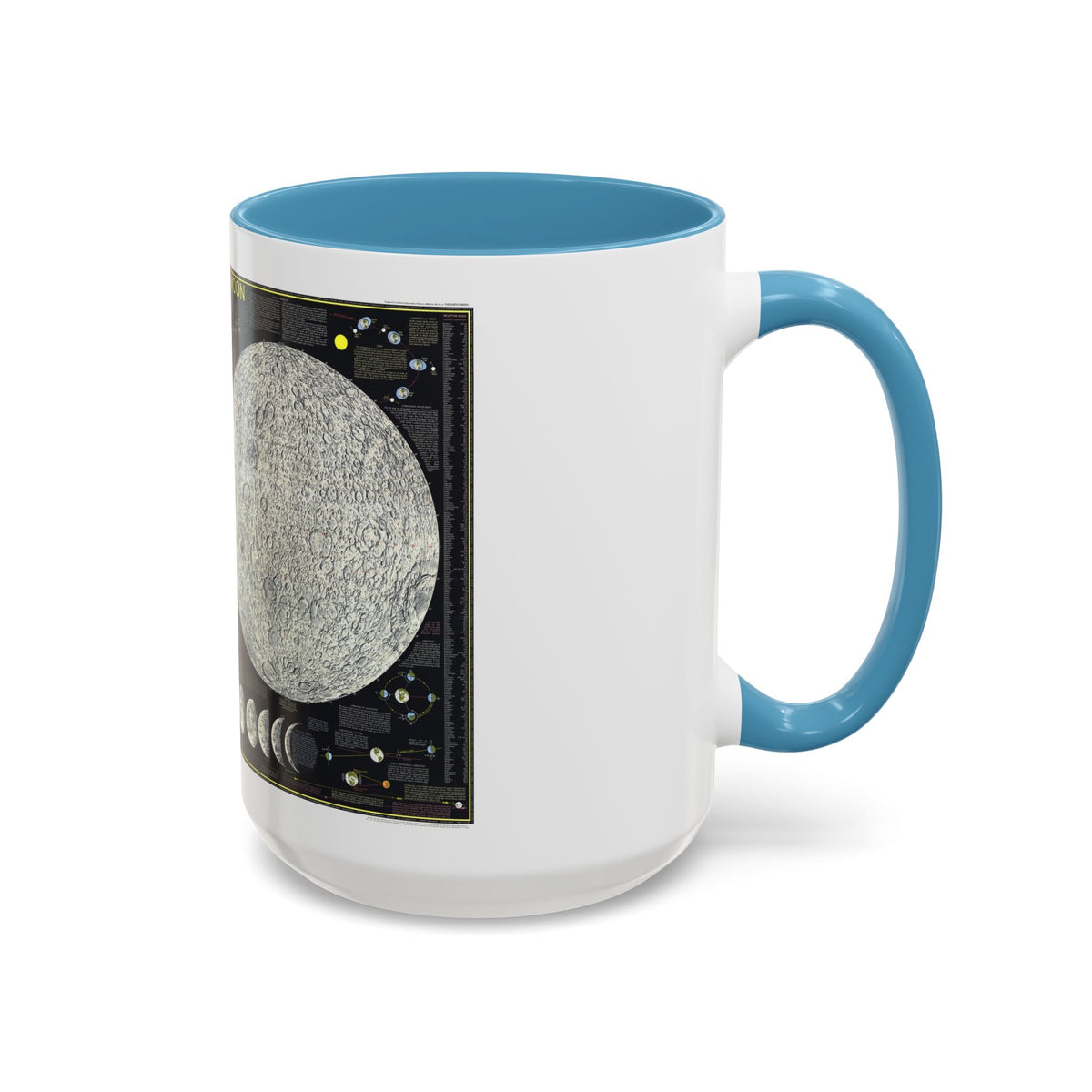 Space - The Moon (1969) (Map) Accent Coffee Mug