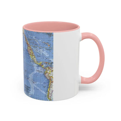 Pacific Ocean (1962) (Map) Accent Coffee Mug-Go Mug Yourself