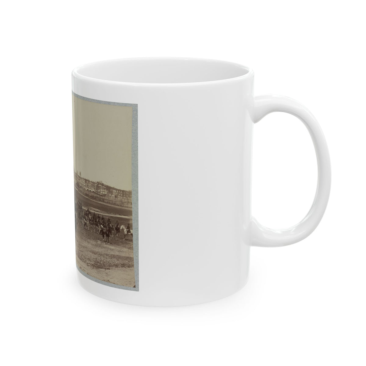 17th New York Battery Artillery Depot, (Camp Barry) Near Washington, D.C. (U.S. Civil War) White Coffee Mug