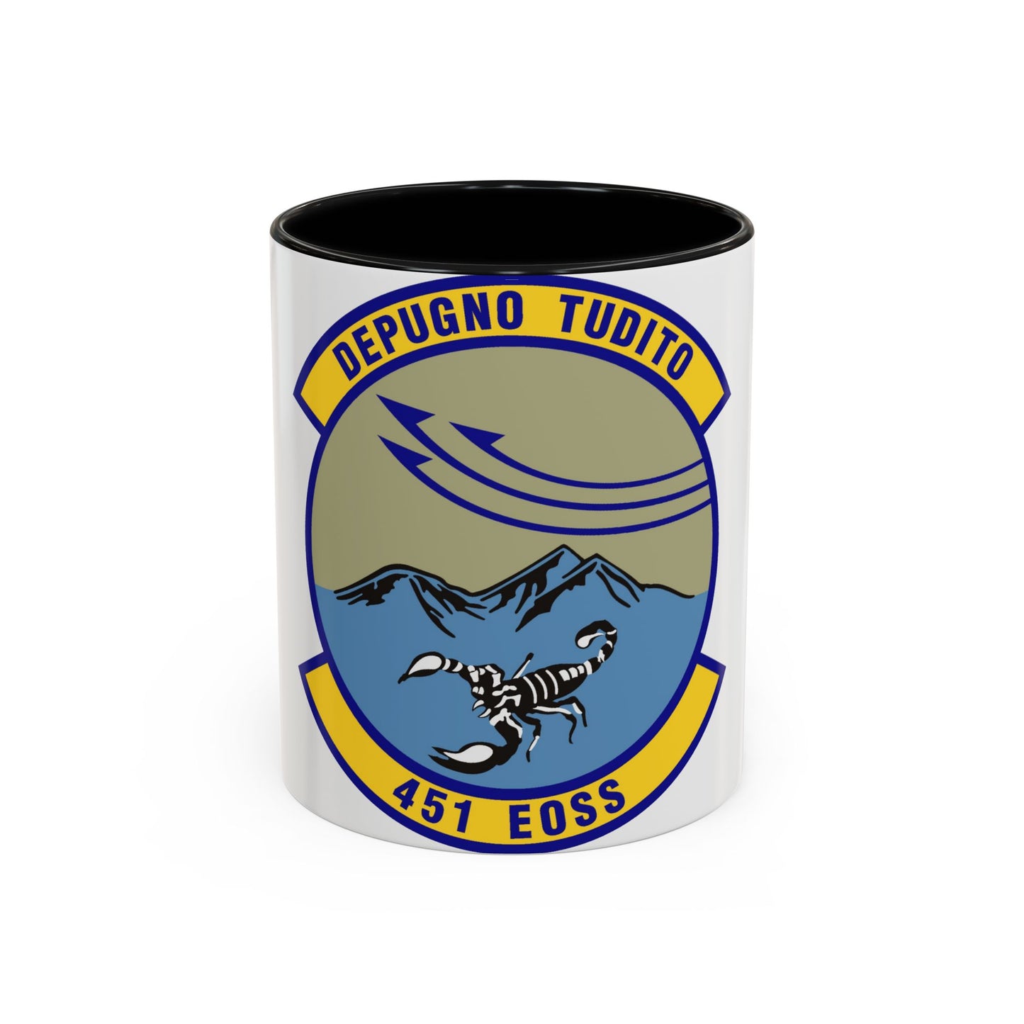 451st Expeditionary Operations Support Squadron (U.S. Air Force) Accent Coffee Mug