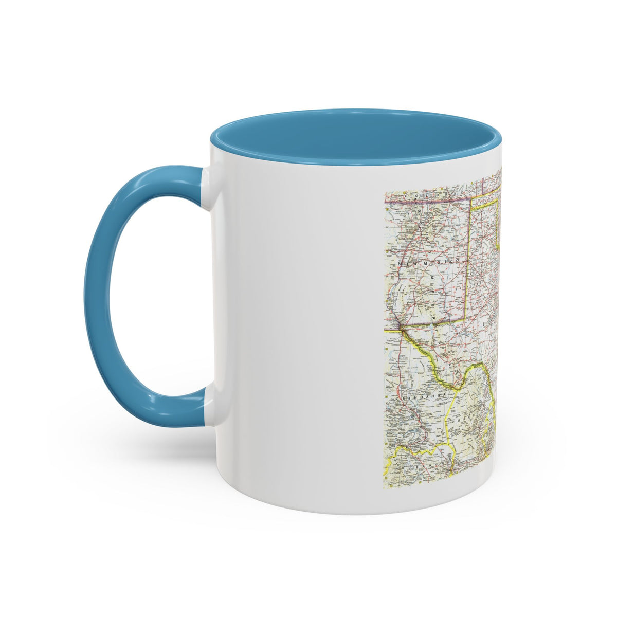 USA - South Central (1961) (Map) Accent Coffee Mug