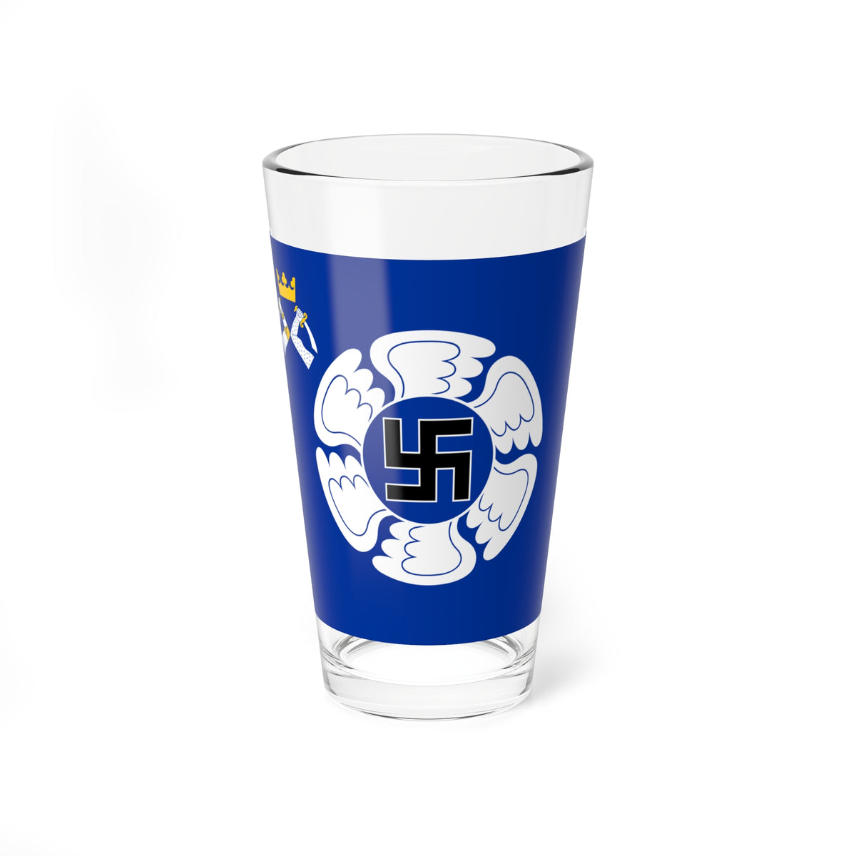 Karjalan Lennoston lippu (Finland) Pint Glass 16oz