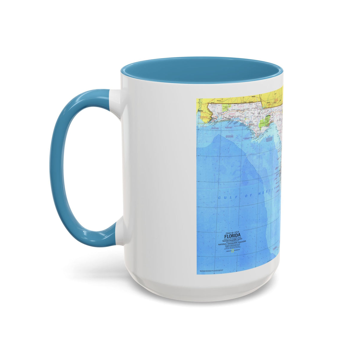 USA - Florida 1 (1973) (Map) Accent Coffee Mug