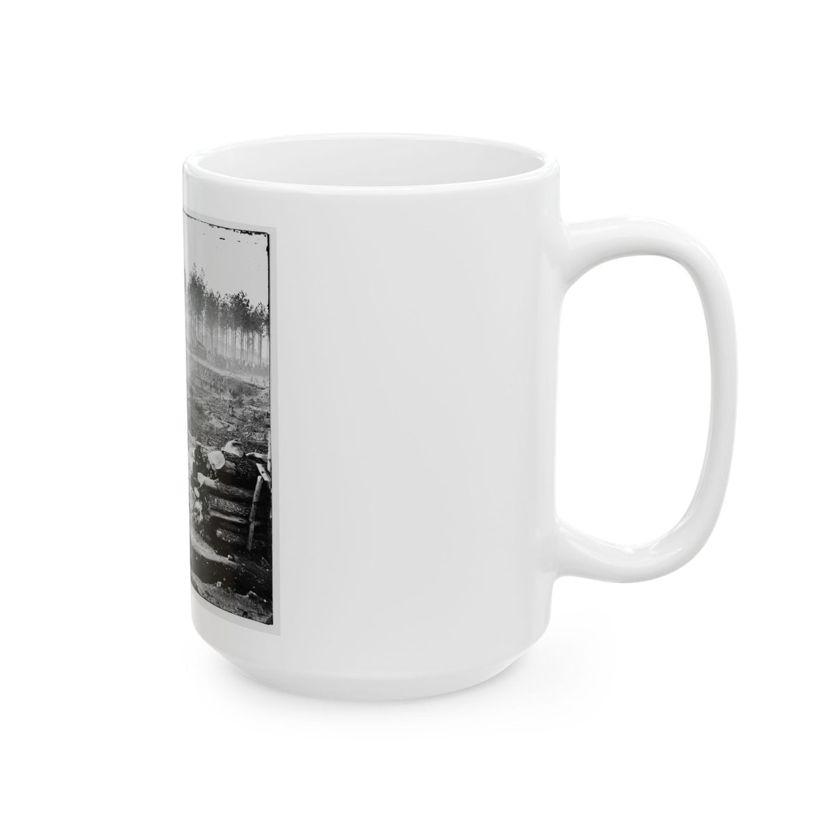 Bermuda Hundred, Va. Federal Earthworks On Left Of The Line, Near Point Of Rocks (U.S. Civil War) White Coffee Mug