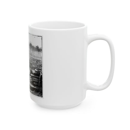 Bermuda Hundred, Va. Federal Earthworks On Left Of The Line, Near Point Of Rocks (U.S. Civil War) White Coffee Mug