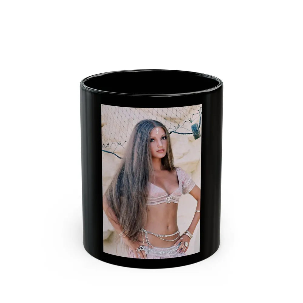 Jane Seymour #81 (Vintage Female Icon) Black Coffee Mug-11oz-Go Mug Yourself