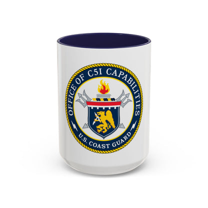 CG 761 Office of C5I Capabilities (U.S. Coast Guard) Accent Coffee Mug