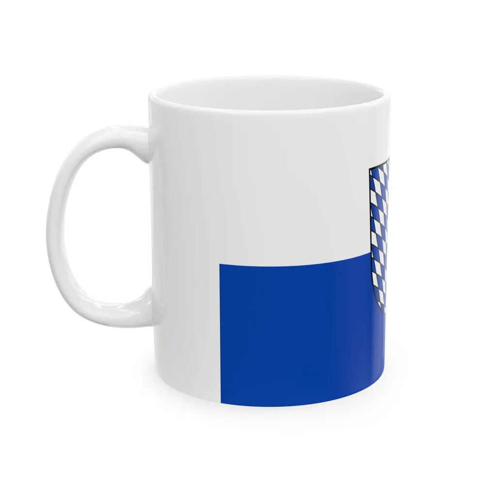 Flag of Neckar Odenwald Kreis Germany - White Coffee Mug-Go Mug Yourself