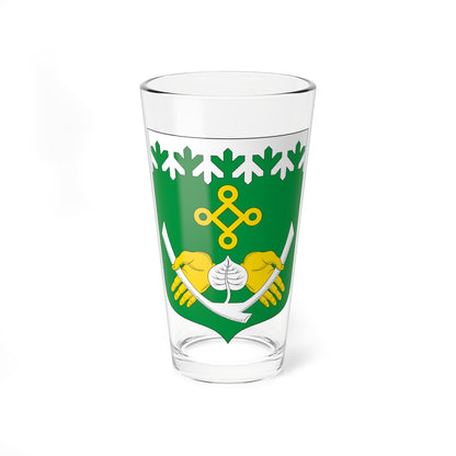 Kostomuksha Coat of Arms (Russia) (Coat of Arms) Pint Glass 16oz