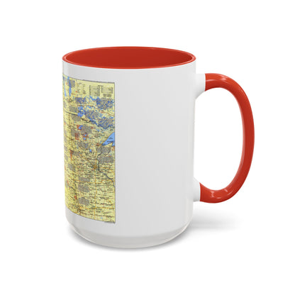 USA - Northern Plains 1 (1986) (Map) Accent Coffee Mug