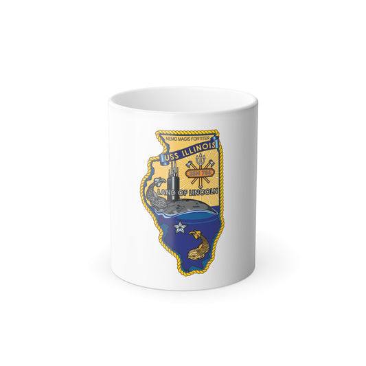 USS Illinois SSN 786 v2 (U.S. Navy) Color Changing Mug 11oz